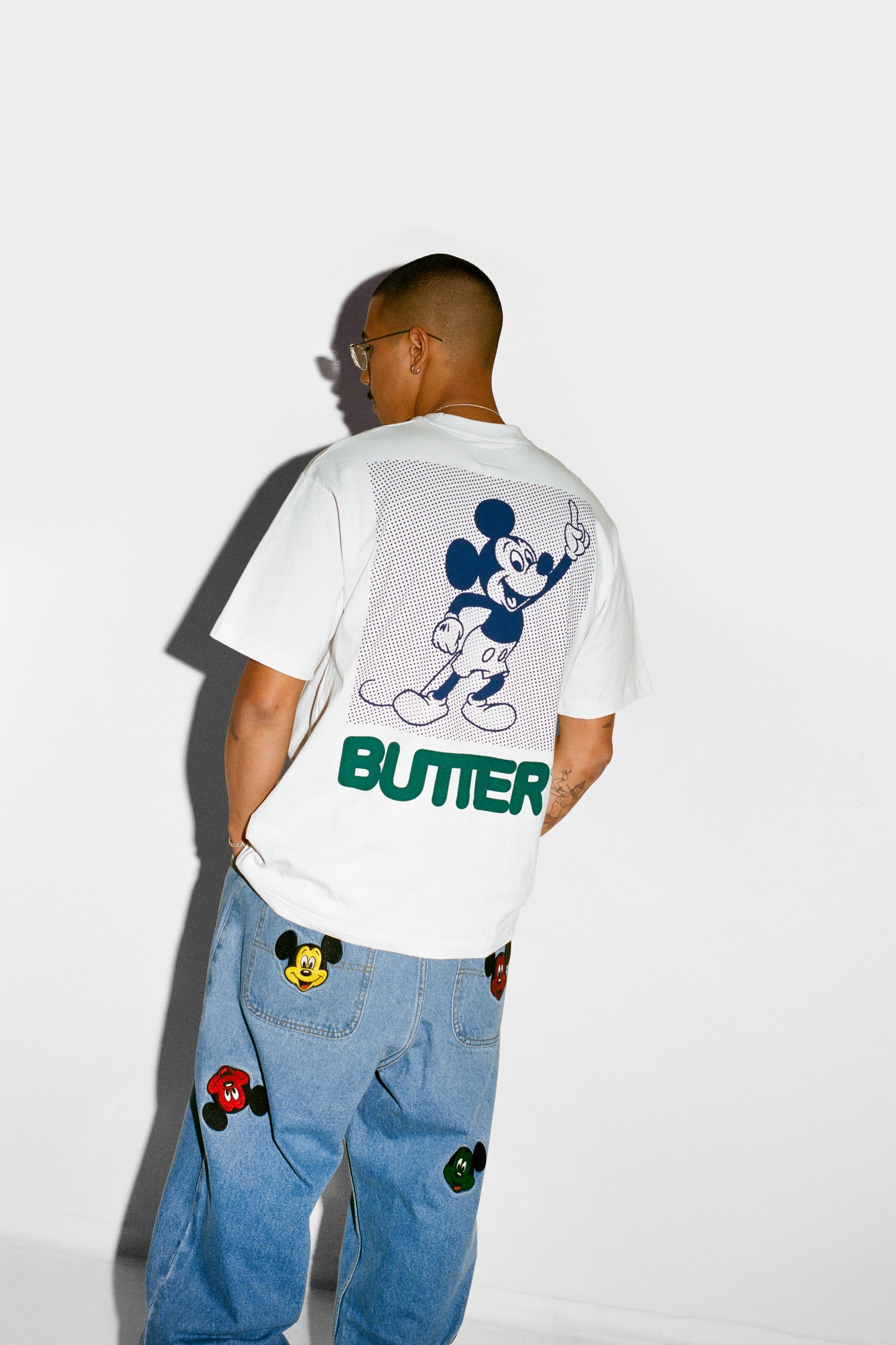 Halftone Tee, White