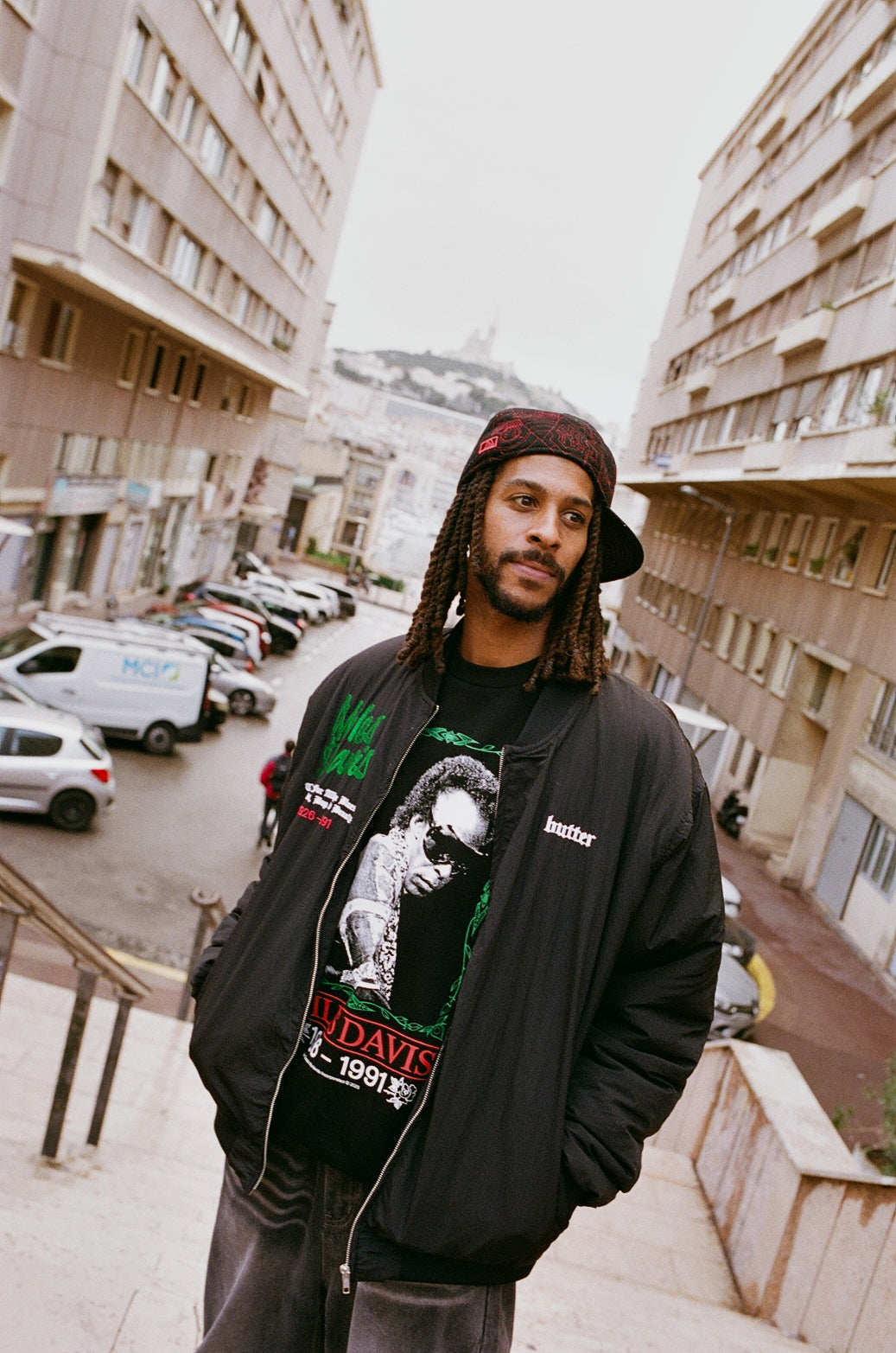 Miles Bomber Jacket, Black