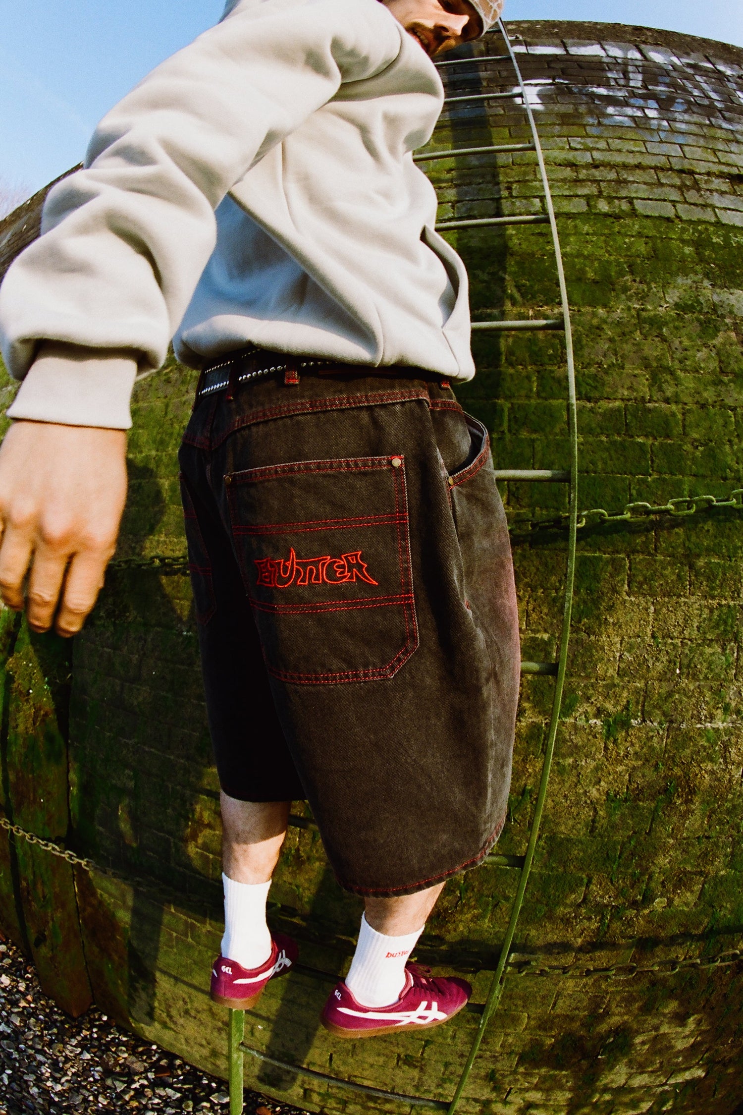 Encounter Denim Shorts, Tinted Washed Black