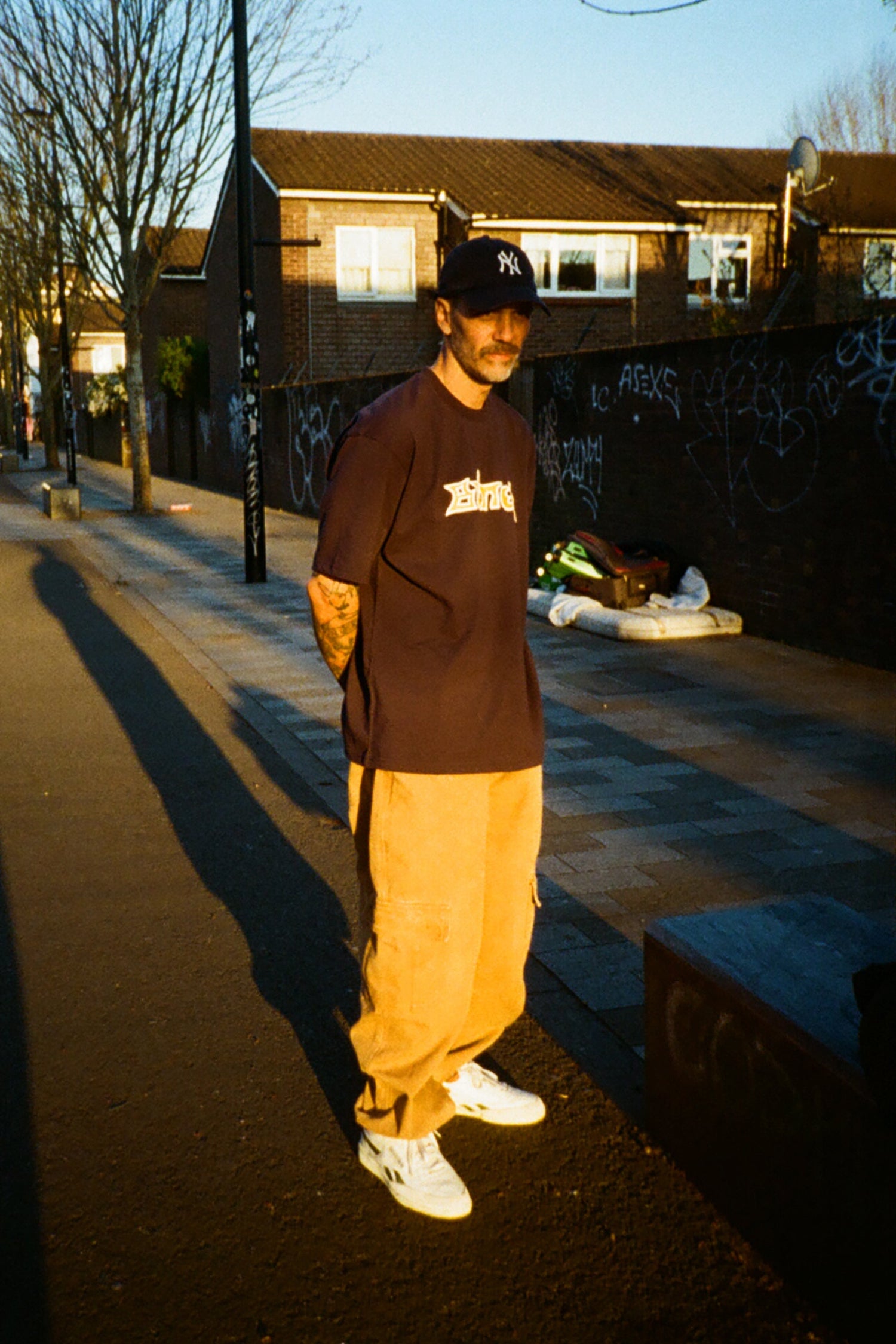 Santosuosso Duck Canvas Denim Jeans, Brown