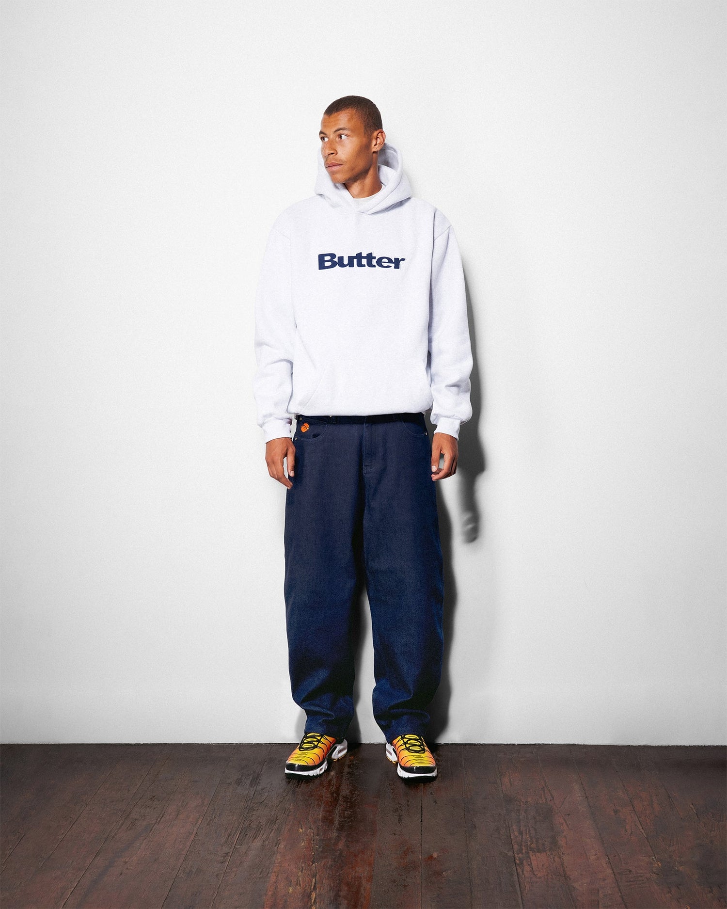 Ripstop Logo Applique Pullover Hood, Ash