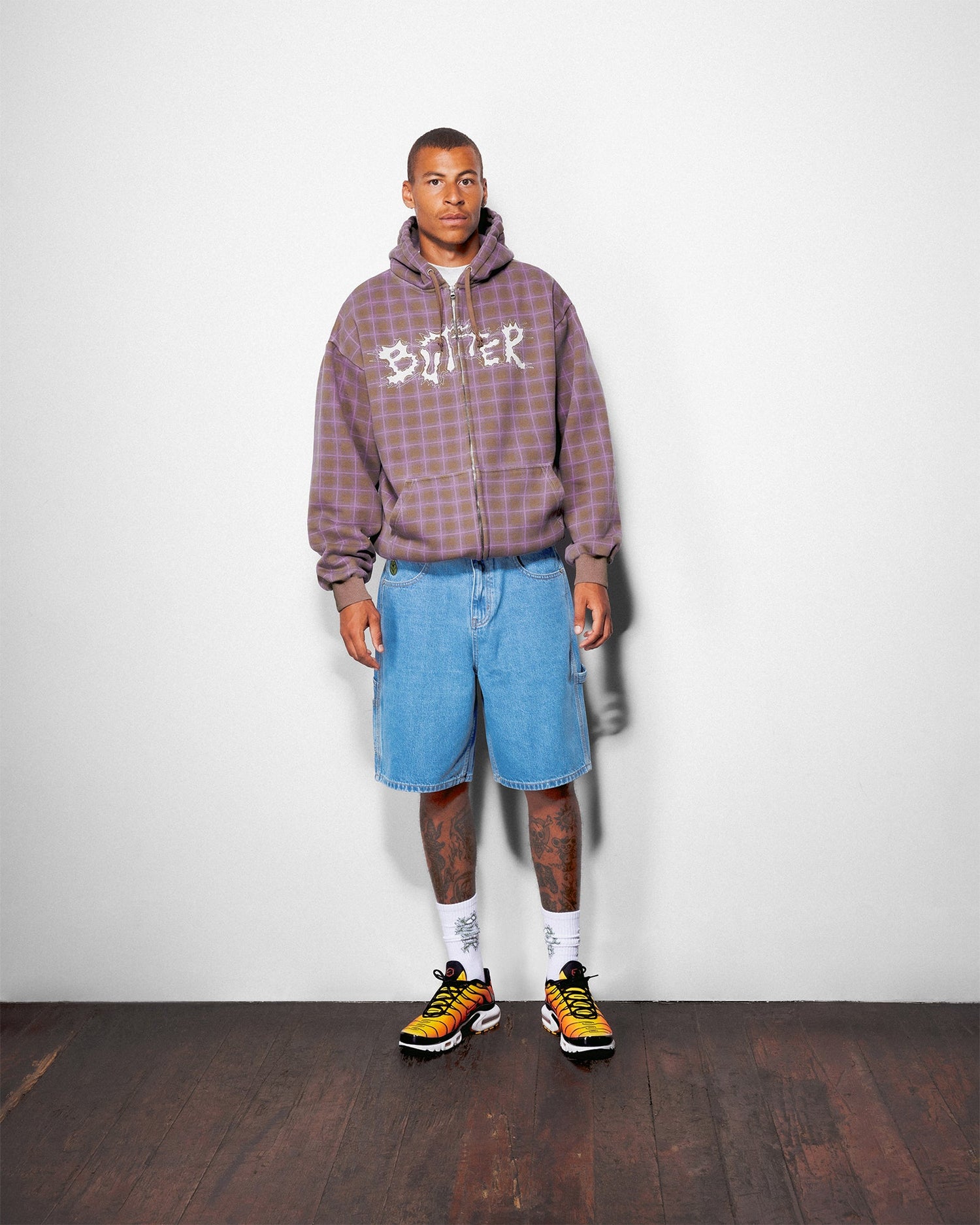 Weathergear Denim Shorts, Streaky Indigo