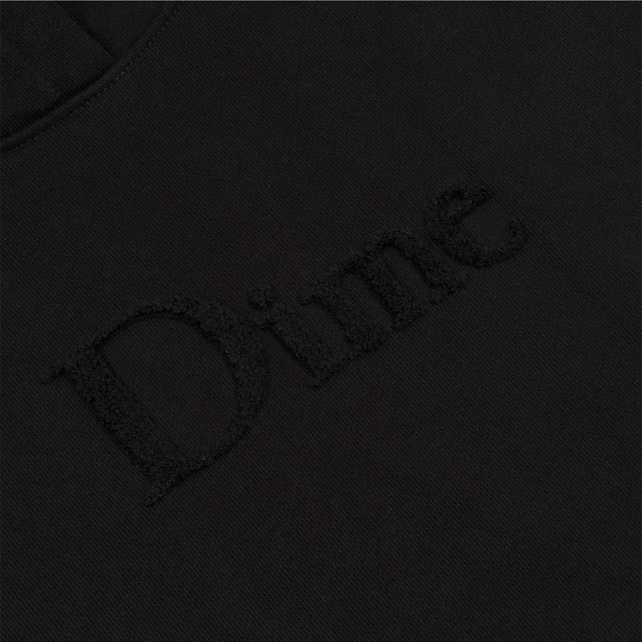 Chenille Logo Pullover, Black