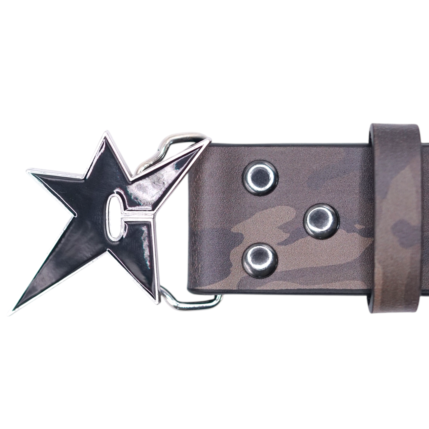 Leather Belt W / Buckle, Camo