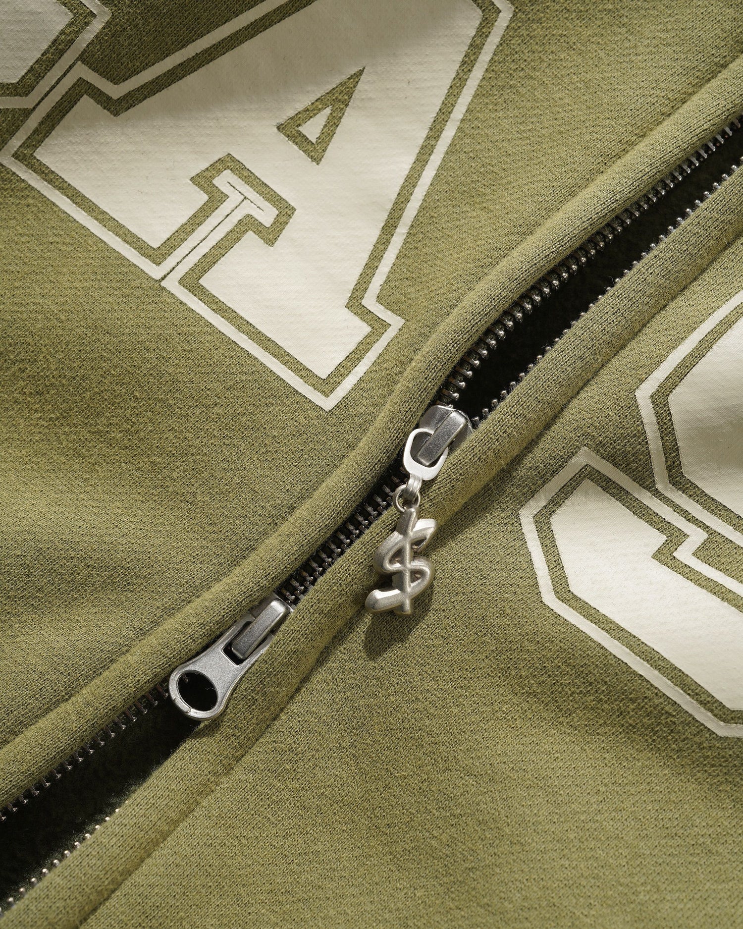 Campus Zip-Thru Hood, Washed Olive