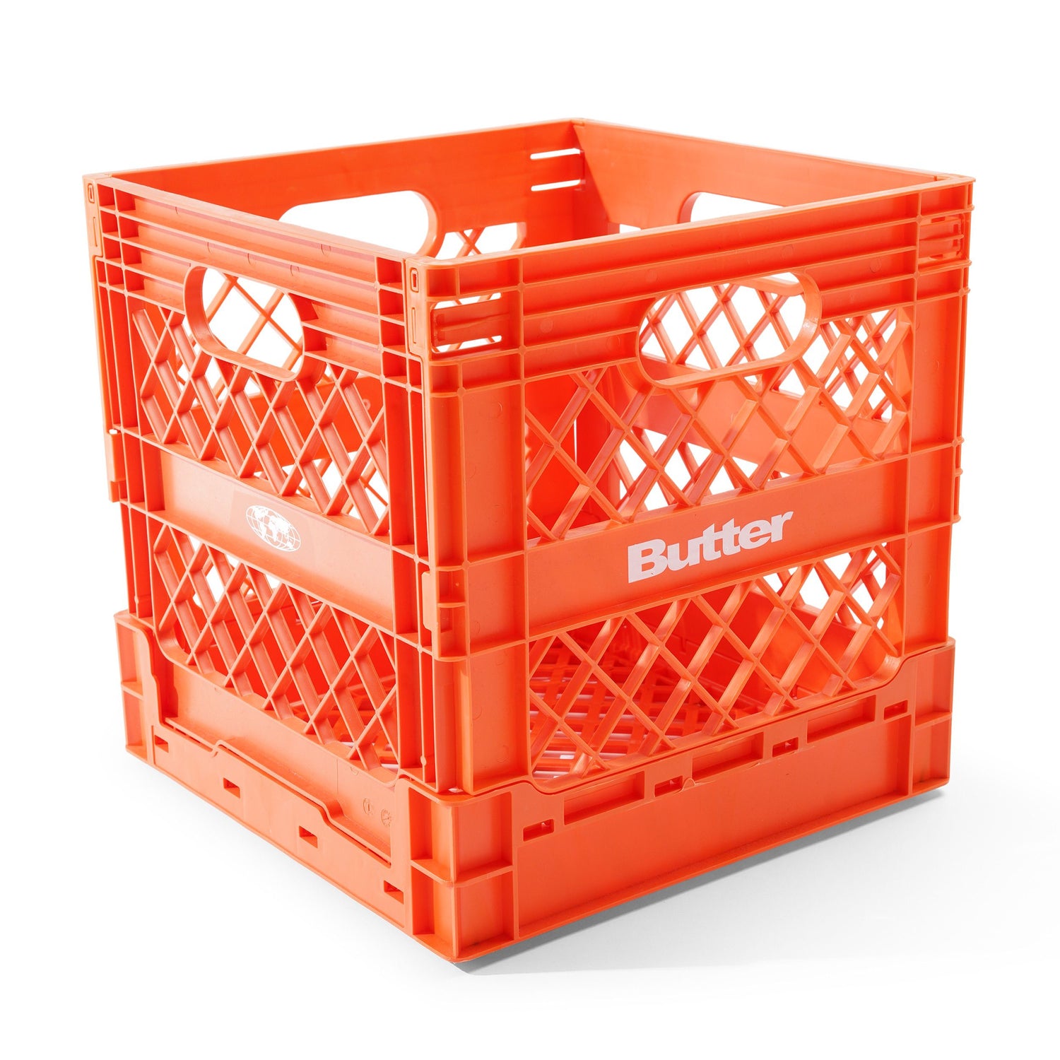 Collapsable Record Crate, Orange