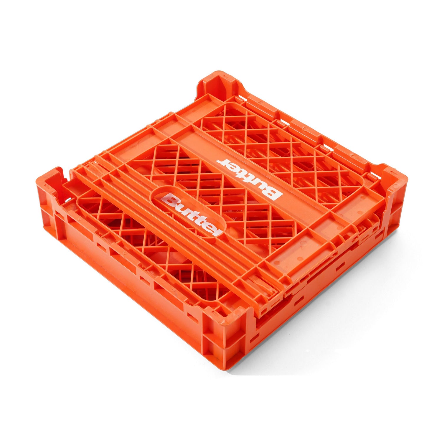 Collapsable Record Crate, Orange