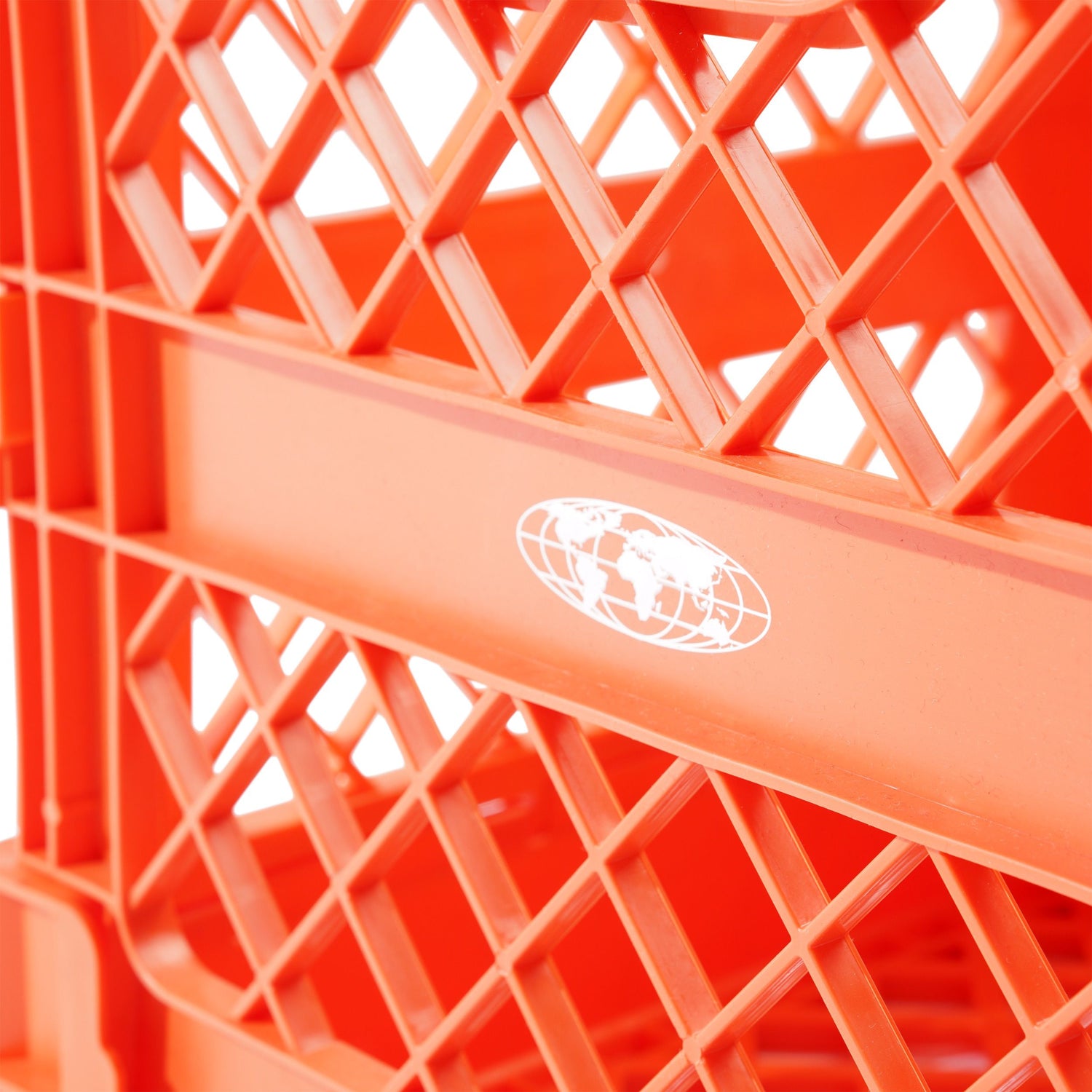 Collapsable Record Crate, Orange