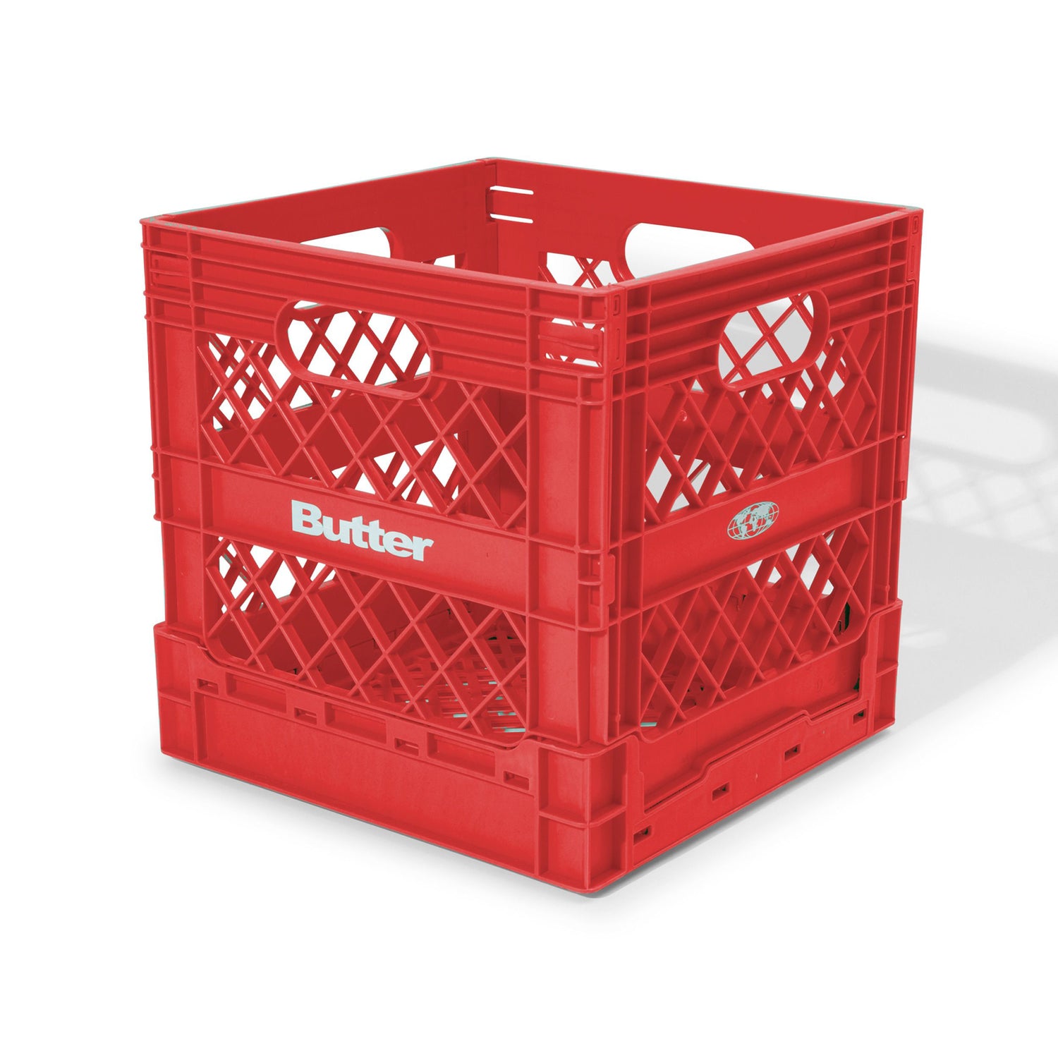 Collapsable Record Crate, Red