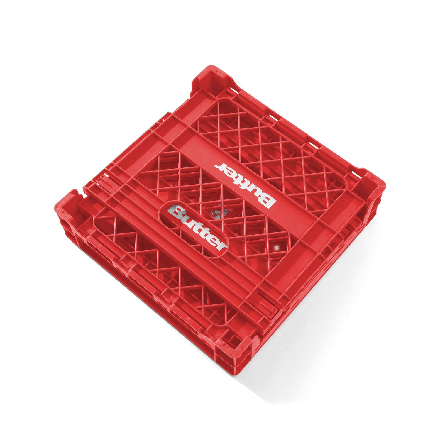 Collapsable Record Crate, Red