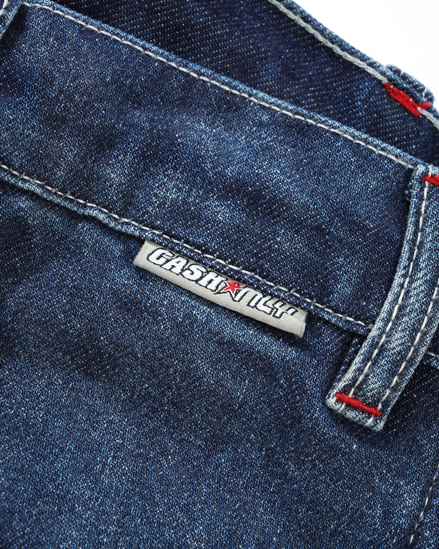 Company Denim Jeans, Distress Washed Slub Blue
