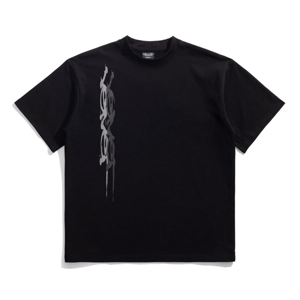 Velvet Smudge Tee, Black