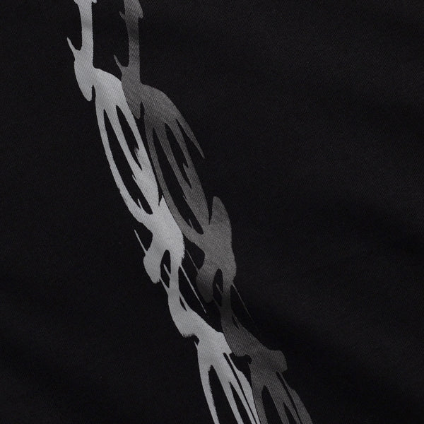 Velvet Smudge Tee, Black