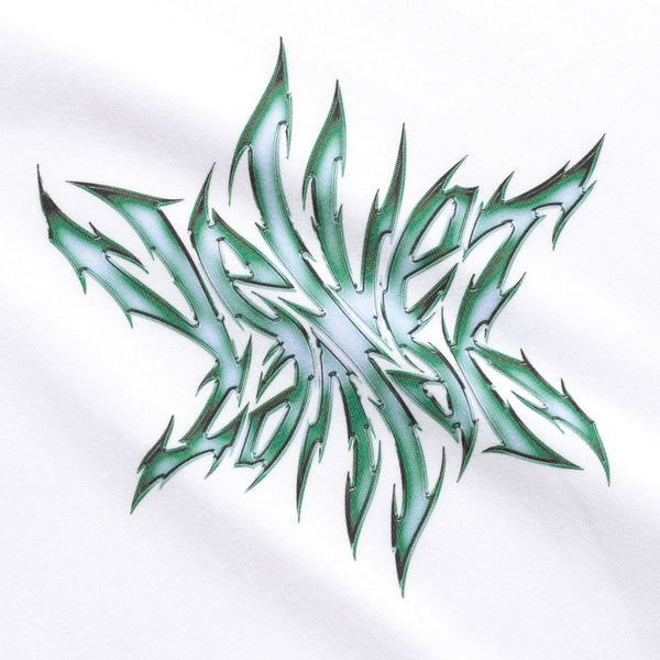 Velvet Bloom Tee, White