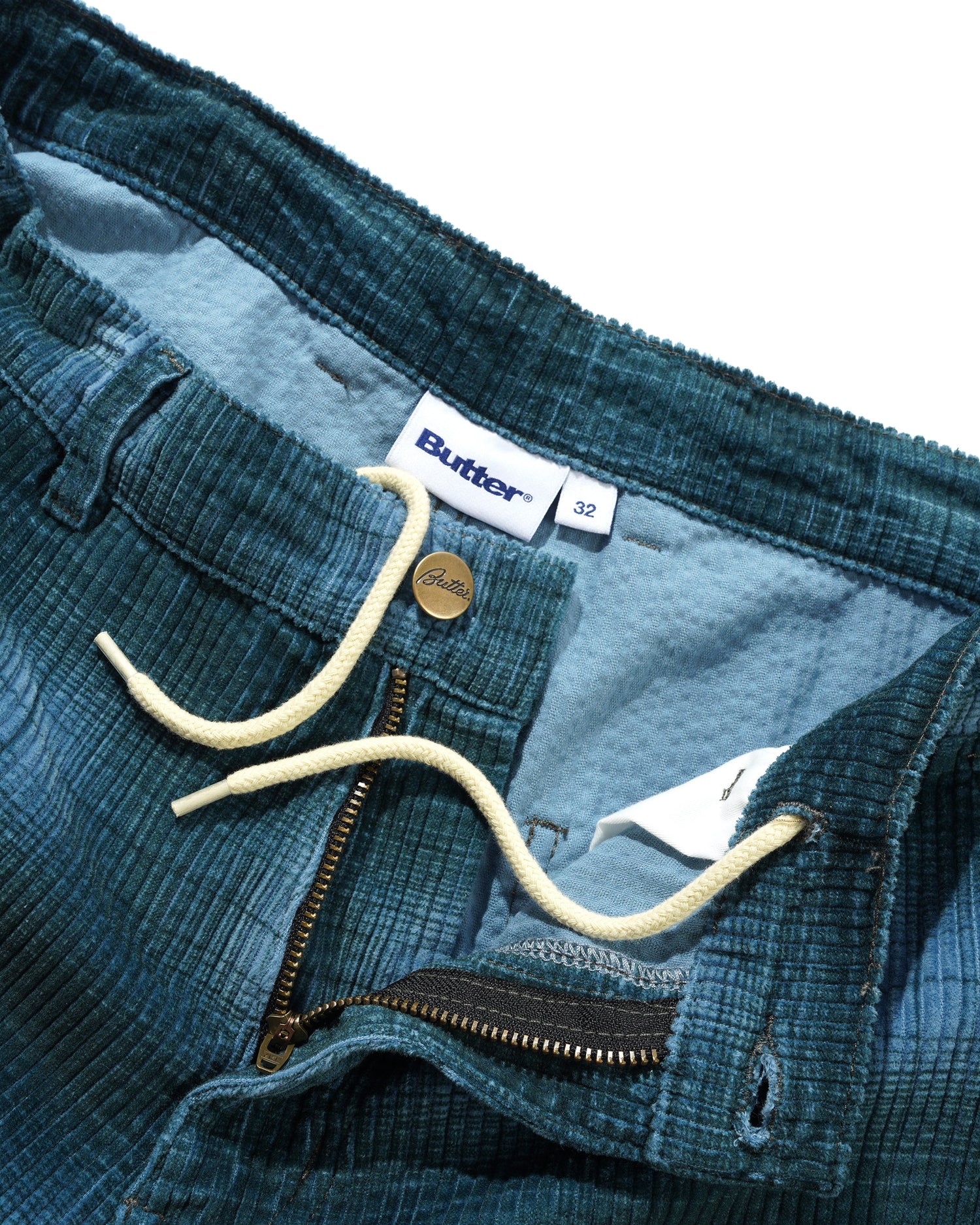 Cord Work Shorts, Blue Plaid