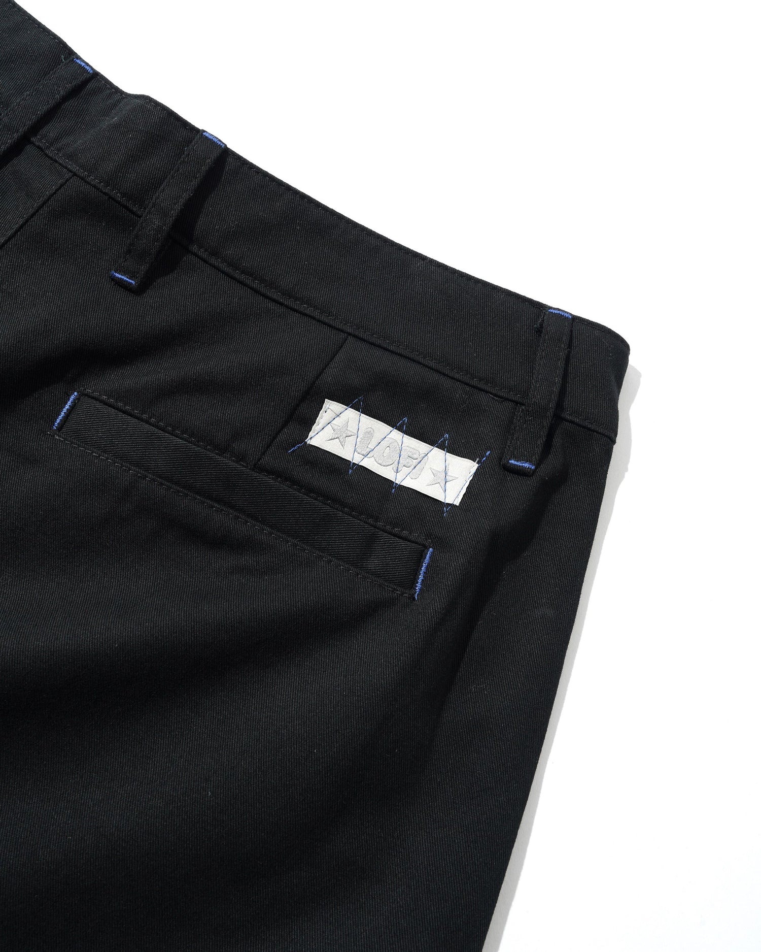 Cotton Pleated Shorts, Black