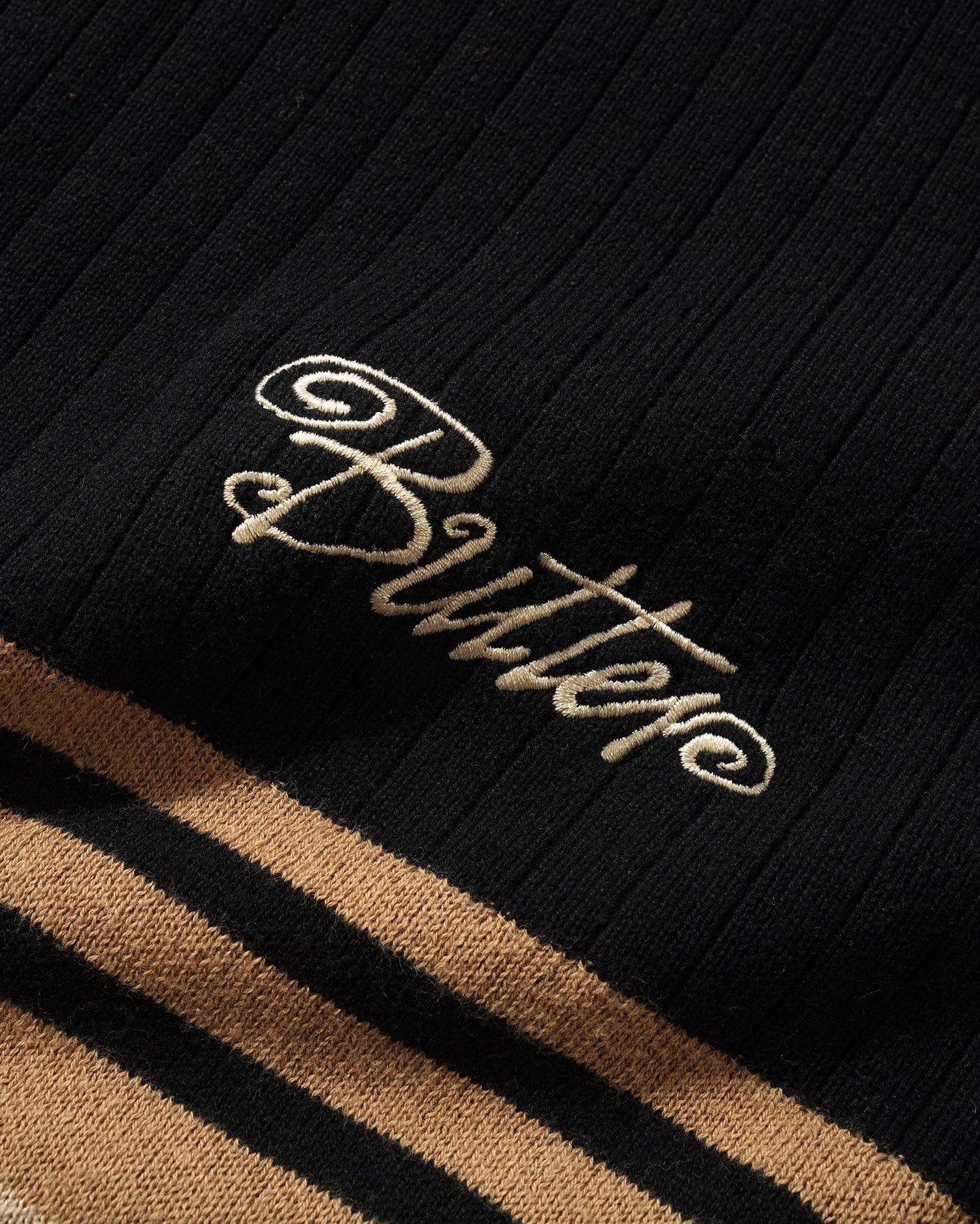Crest Knit Sweater, Black