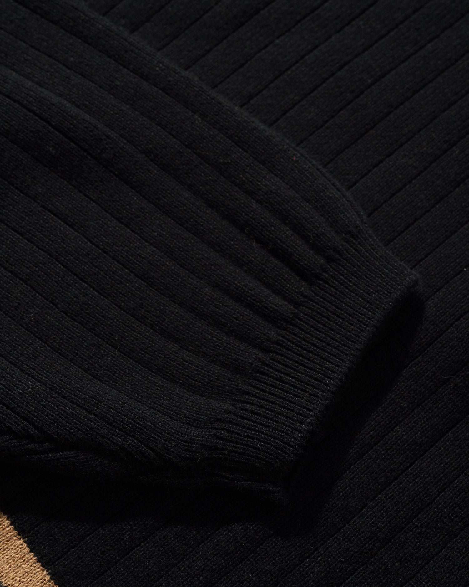 Crest Knit Sweater, Black