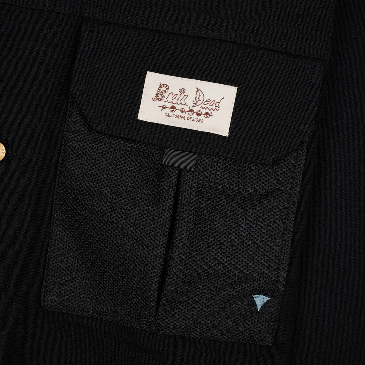 Cropped Chore Jacket, Black