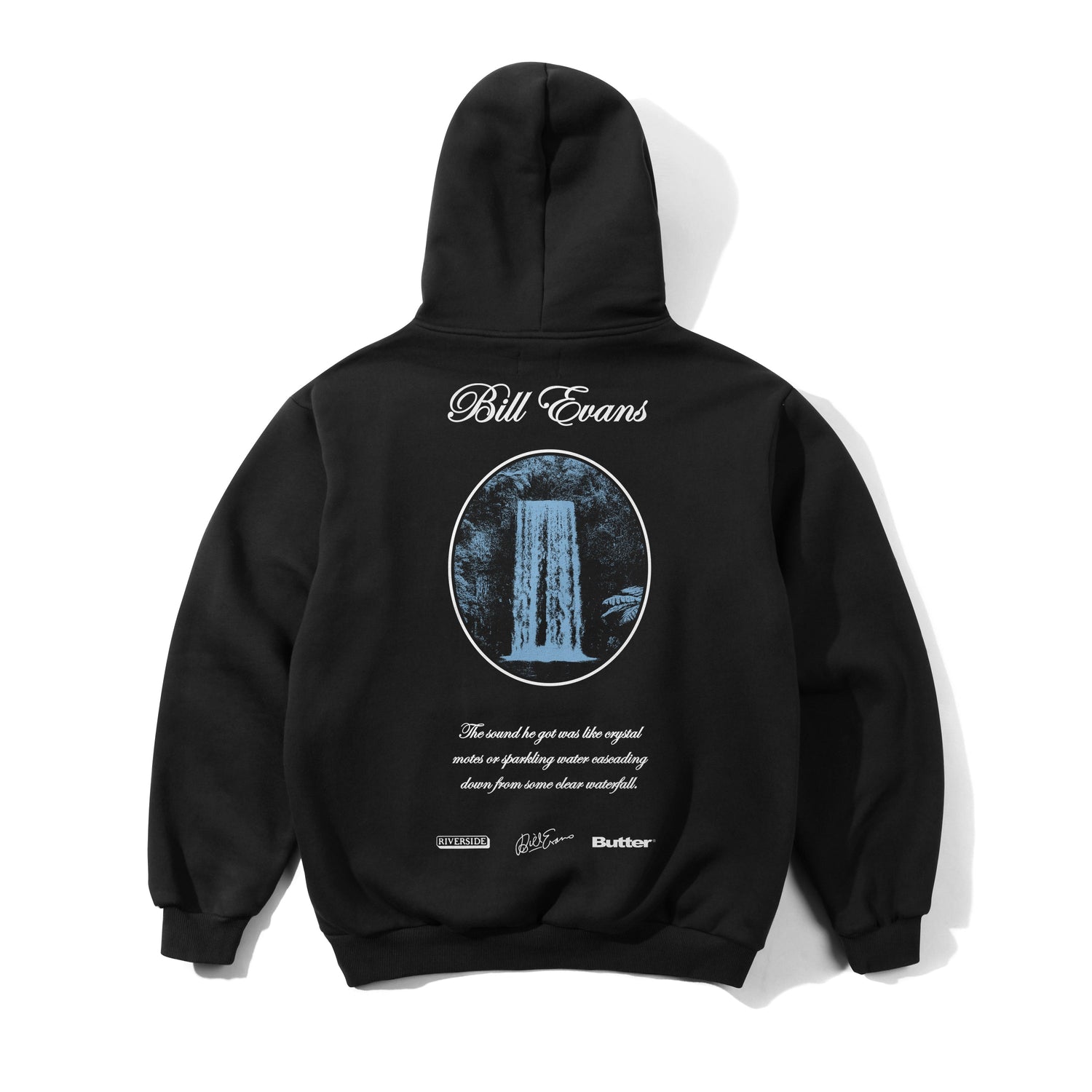 Crystal Notes Pullover Hood, Black