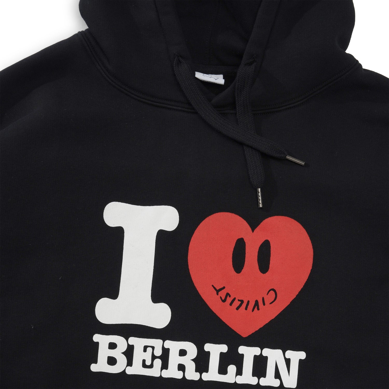 I Love Pullover Hood, Black