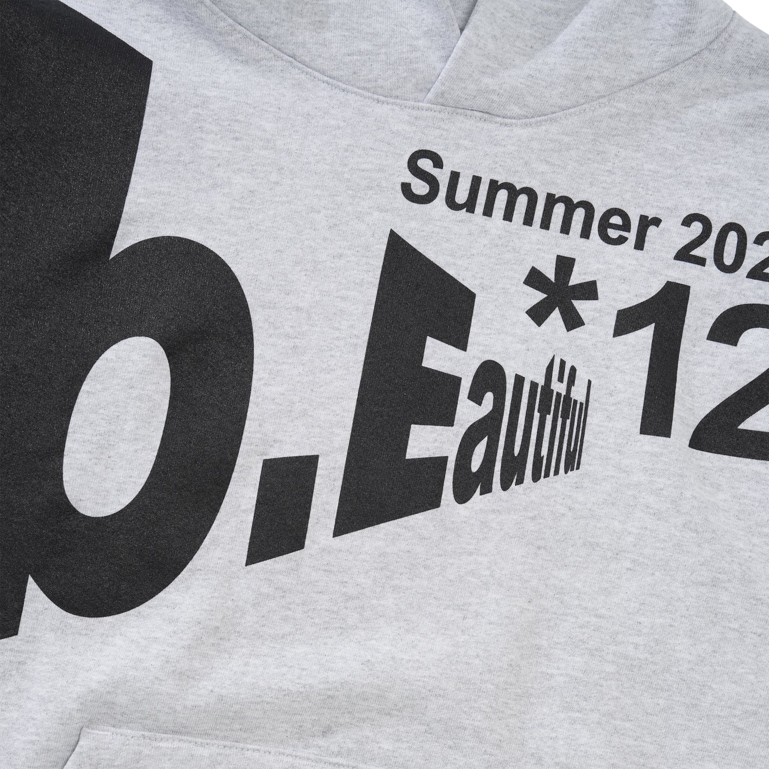 Logo*12 Pullover Hood, Heather Grey