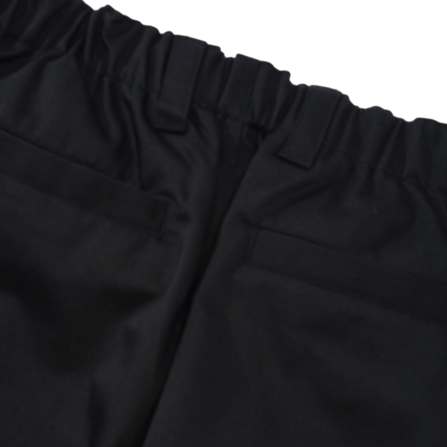 Elastic Waist Baggy Pant, Black