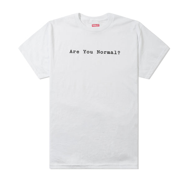 Violet Are You Normal? Tee, White