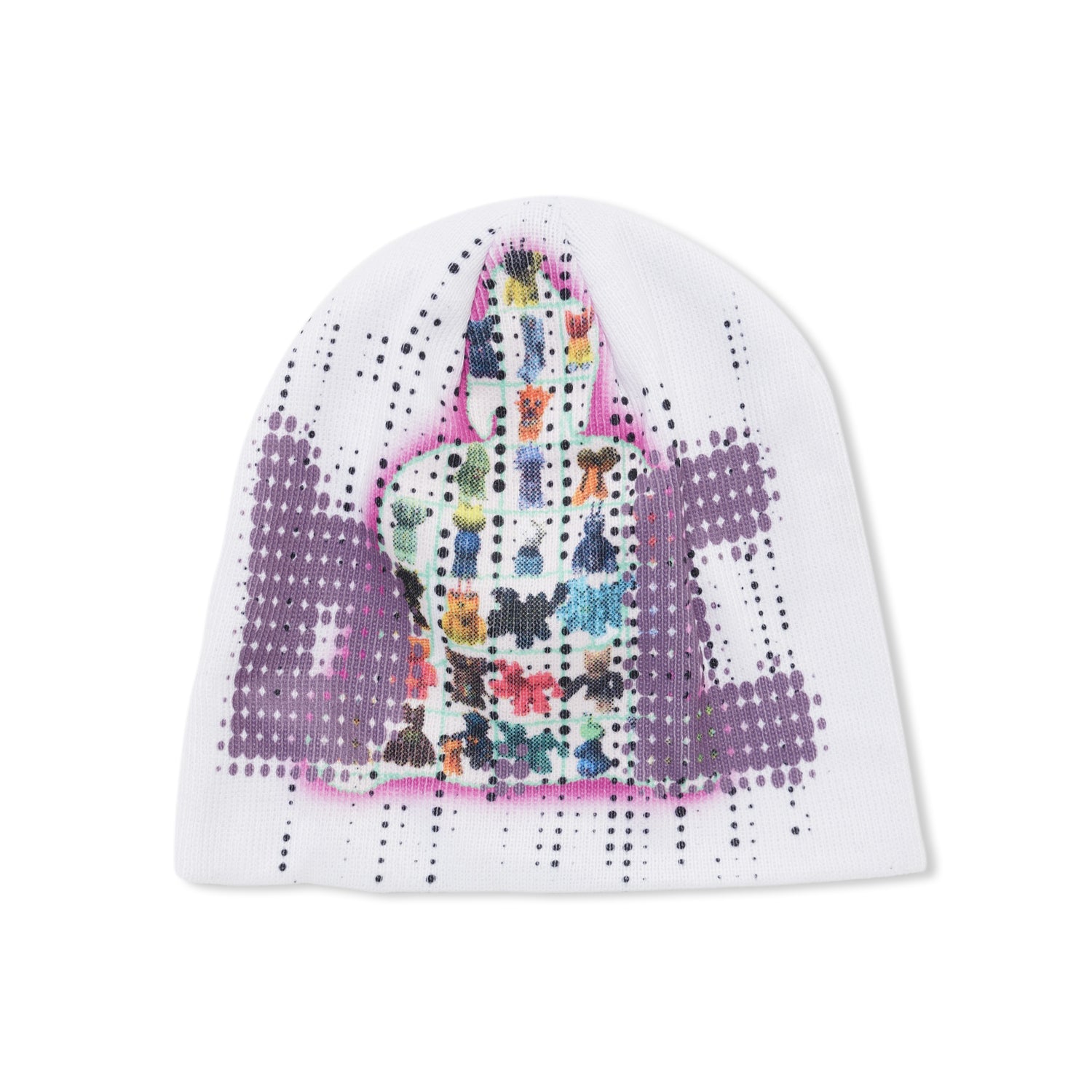 b.Eautiful x kiiro Data Beanie, White