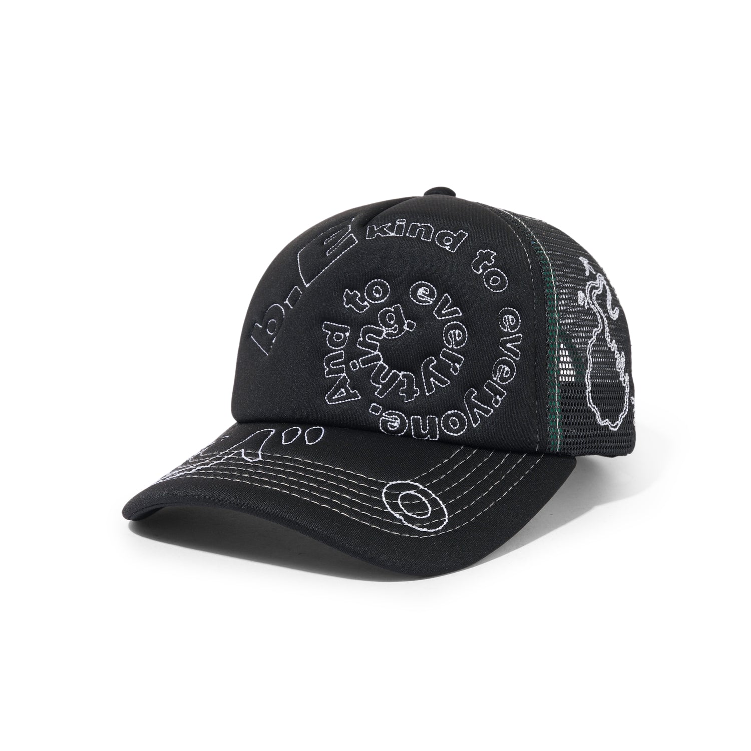 b.i Foam Trucker Hat, Black