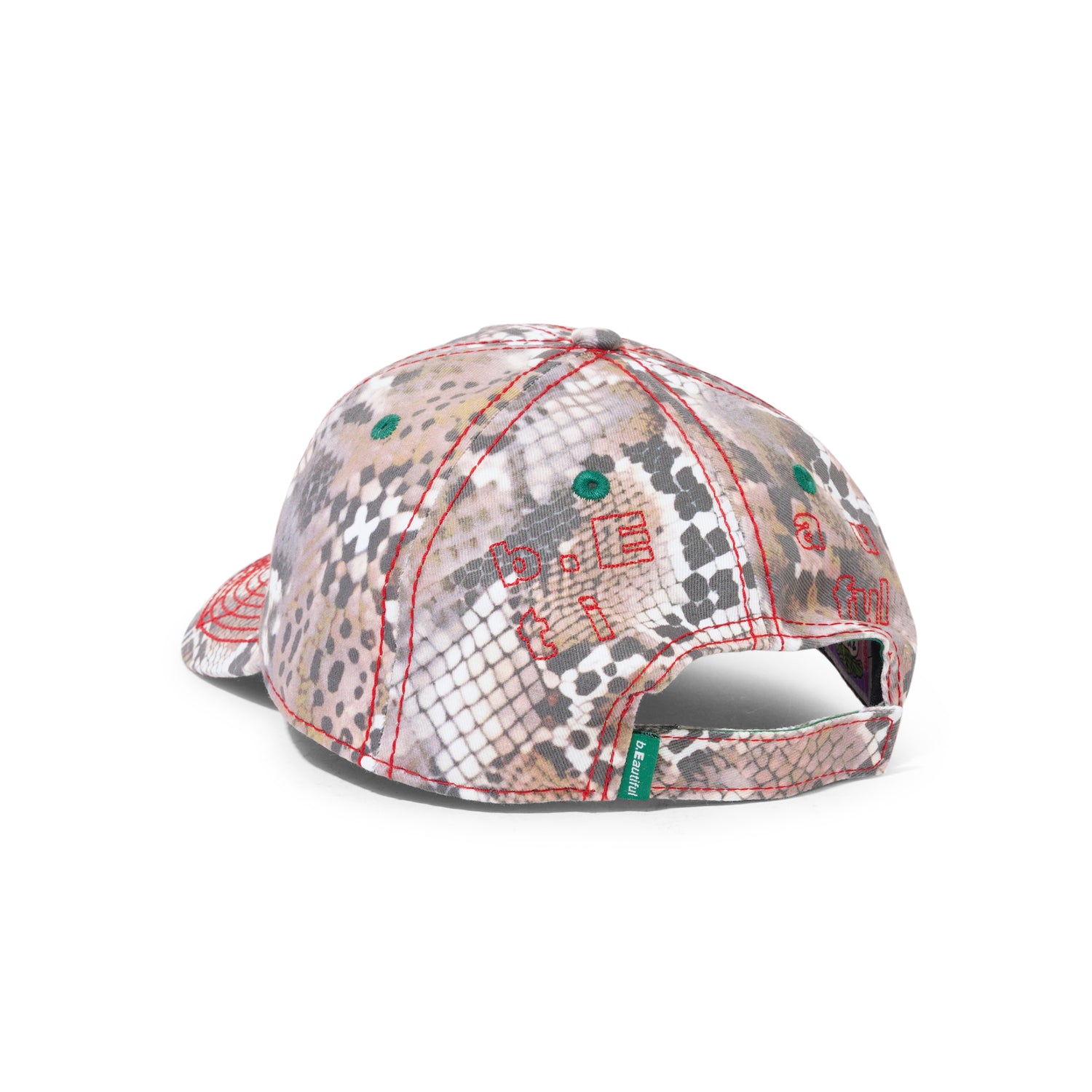 Vapor 6 Panel Hat, Snake / Red