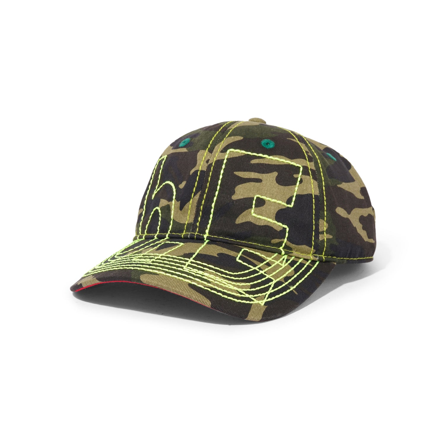 Vapor 6 Panel Hat, Drill Camo / Neon Yellow