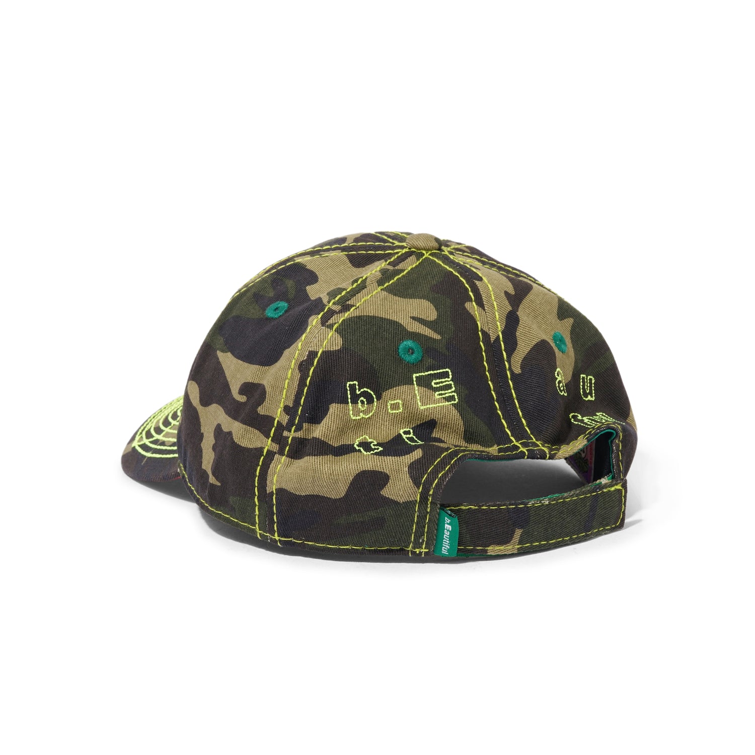 Vapor 6 Panel Hat, Drill Camo / Neon Yellow