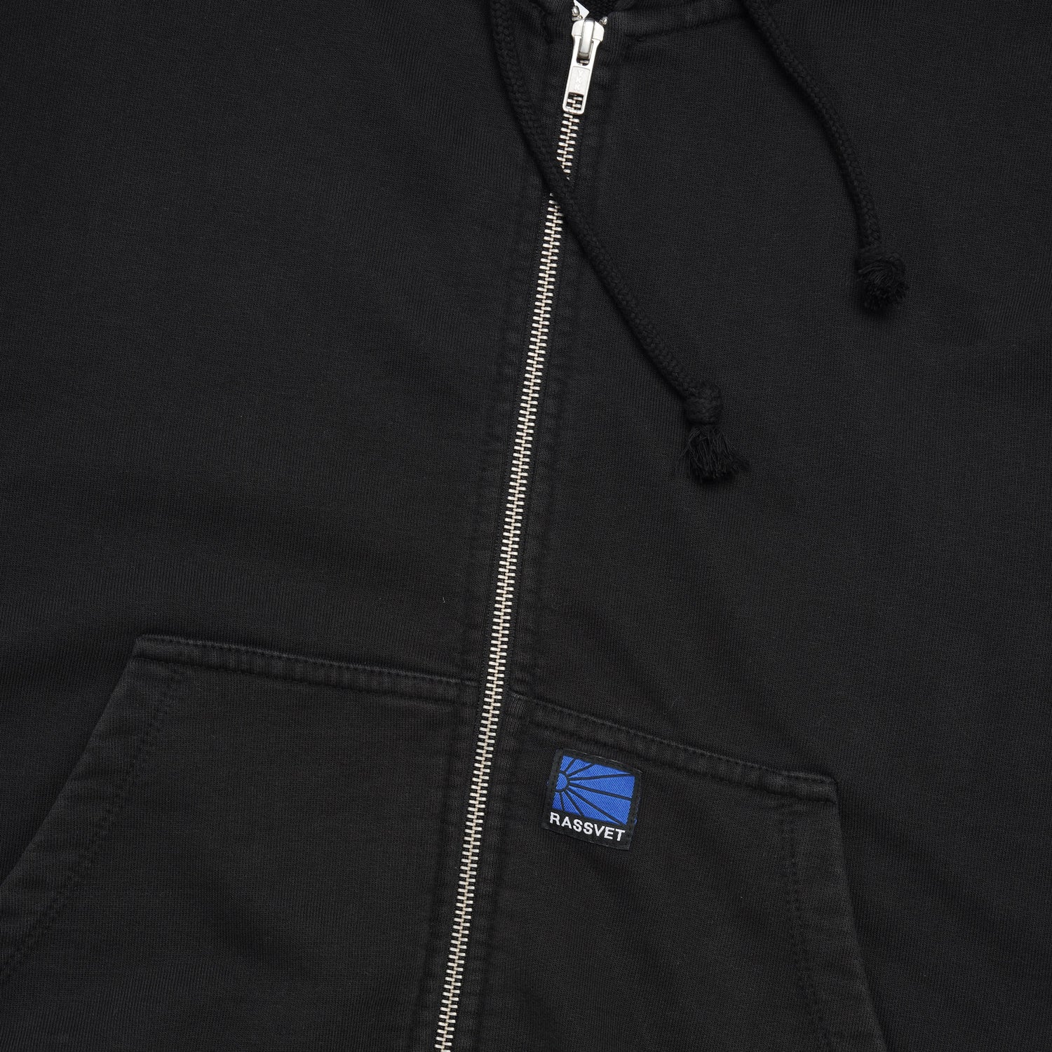 Zip Pullover Hood, Black