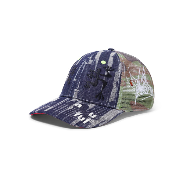 Biyu Trucker Hat, Black / Camo – Lo-Fi