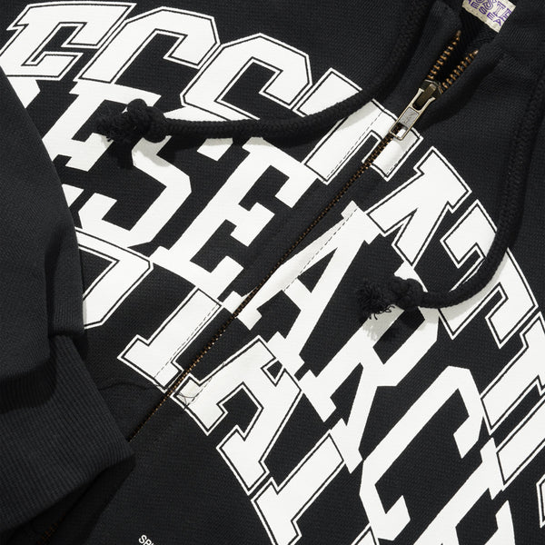 Ecstatic Research Campus Zip Hoodie, Black