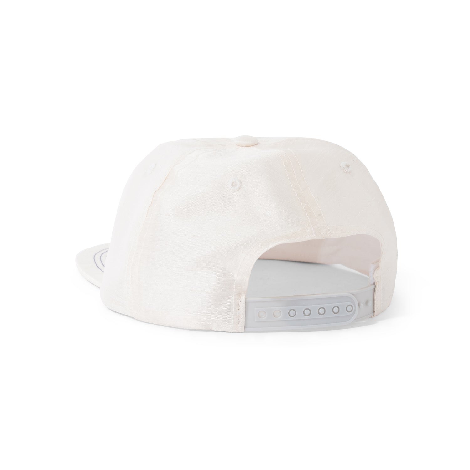 Logo 6-Panel Woven Hat, Cream