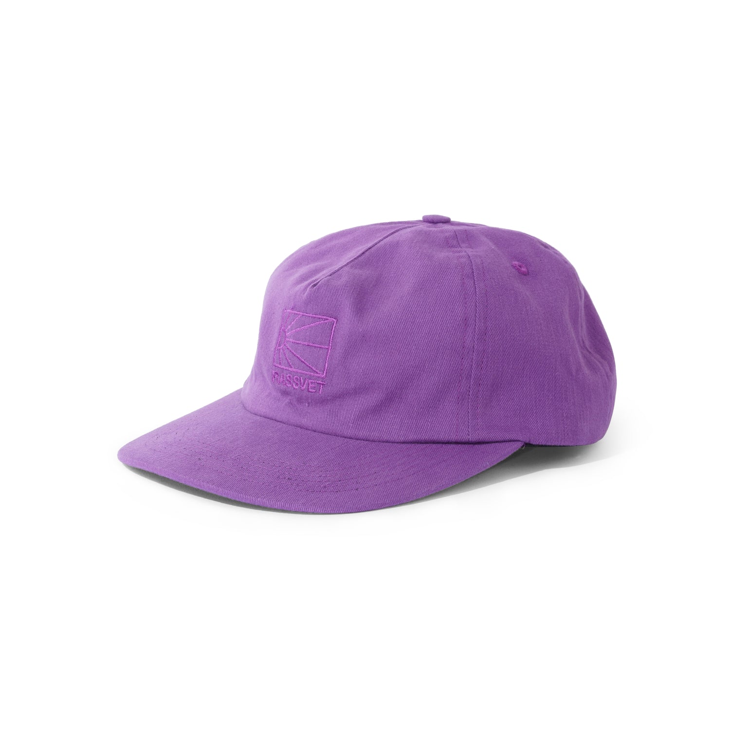 Logo 5-Panel Woven Hat, Purple