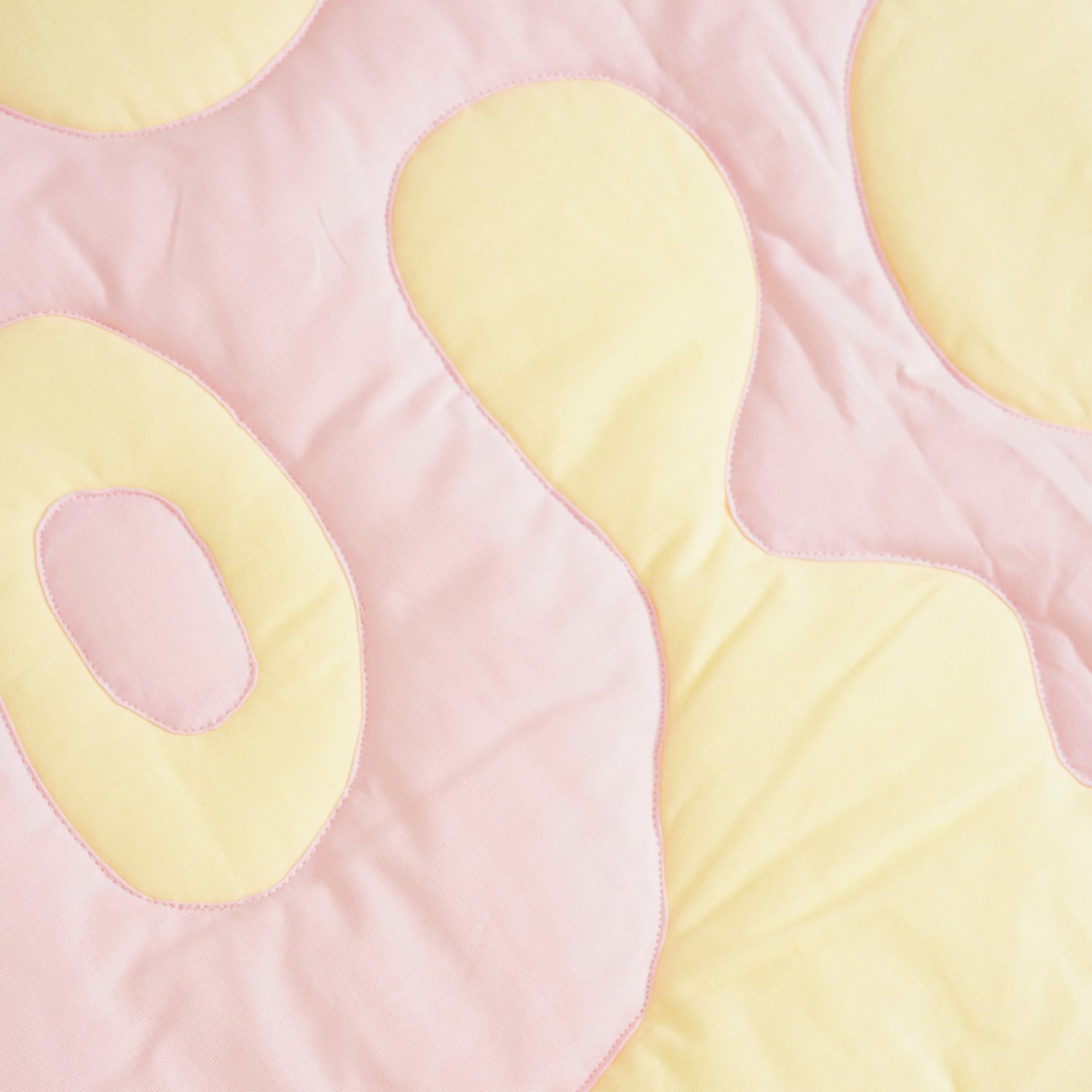 Quilted Blanket, Yellow / Pink
