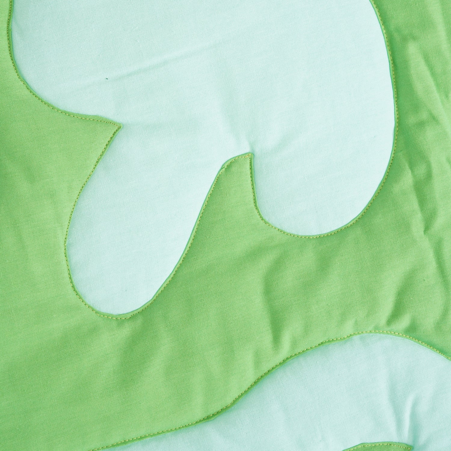 Quilted Blanket, Light Blue / Green