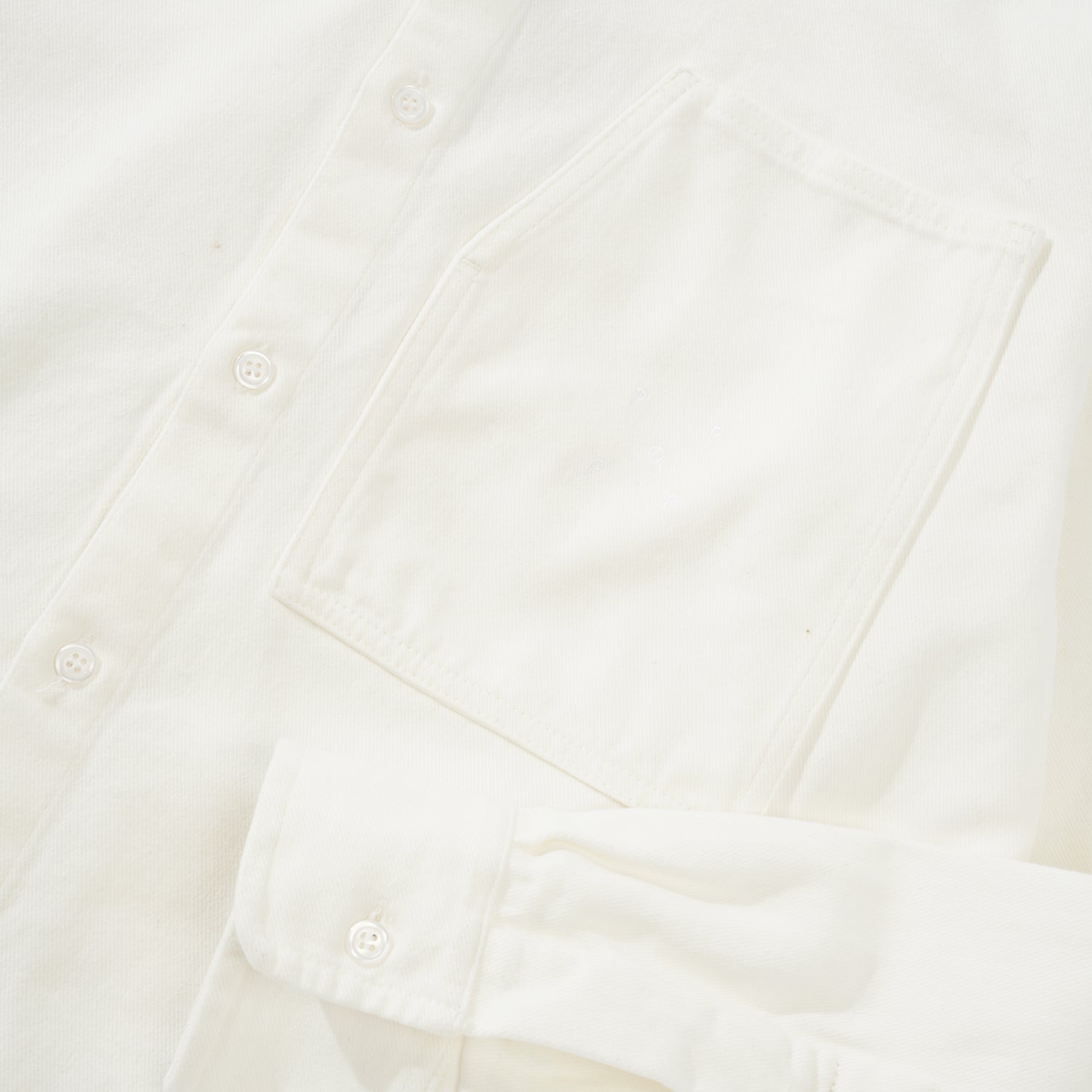 Button Overshirt, Off White