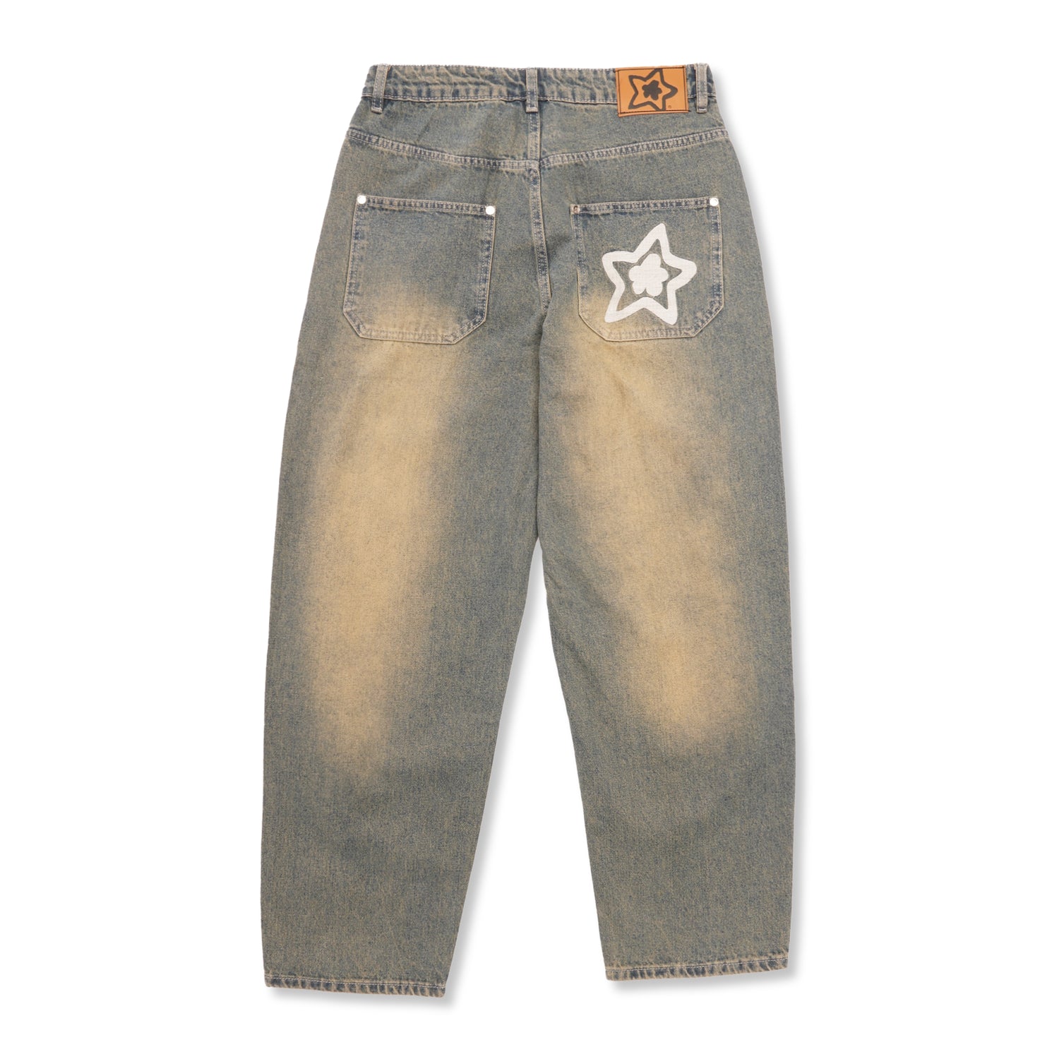 Washed Star Jeans, Blue