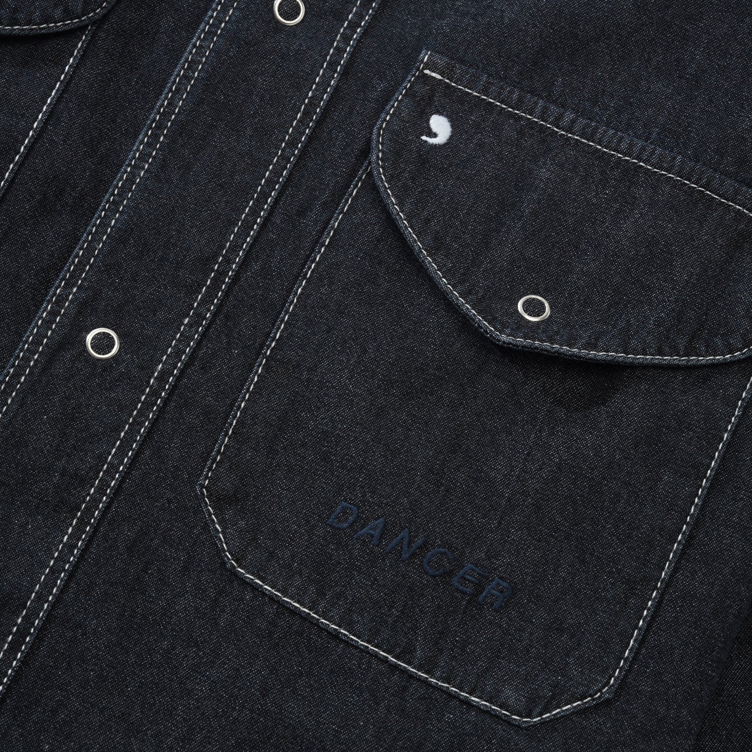 Double Pocket Shirt, Black