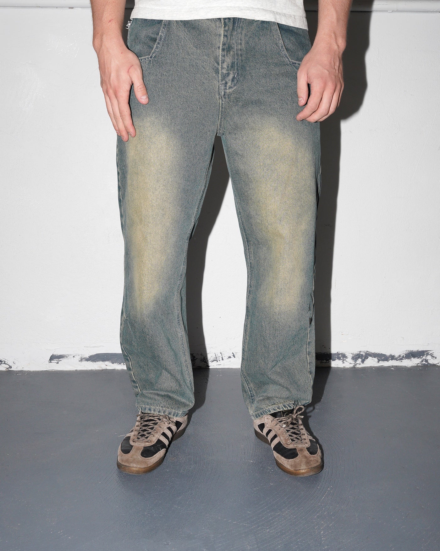 Washed Star Jeans, Blue