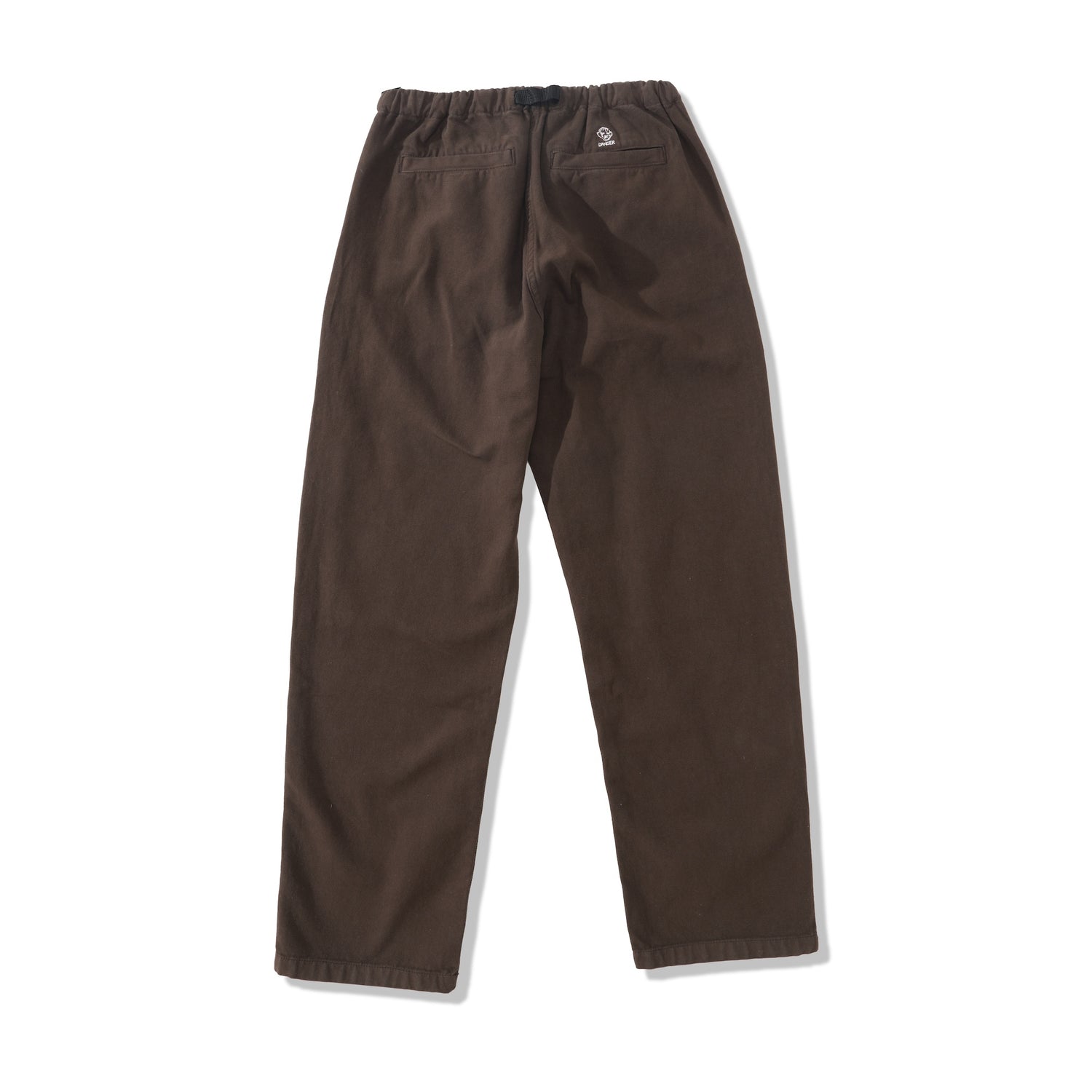 Belted Simple Knee Pant, Brown