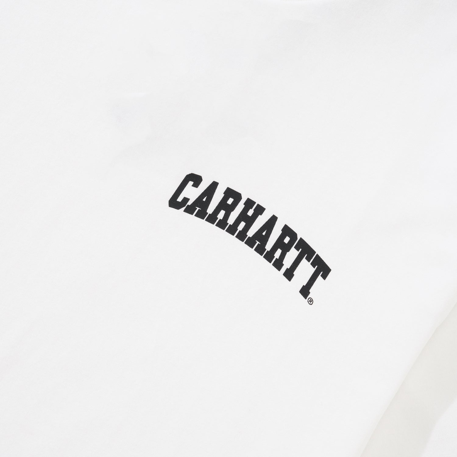 University Script Tee, White