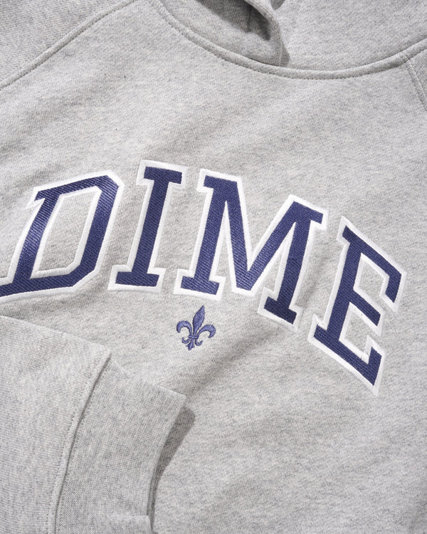 Dime Varsity Hoodie, Heather Gray