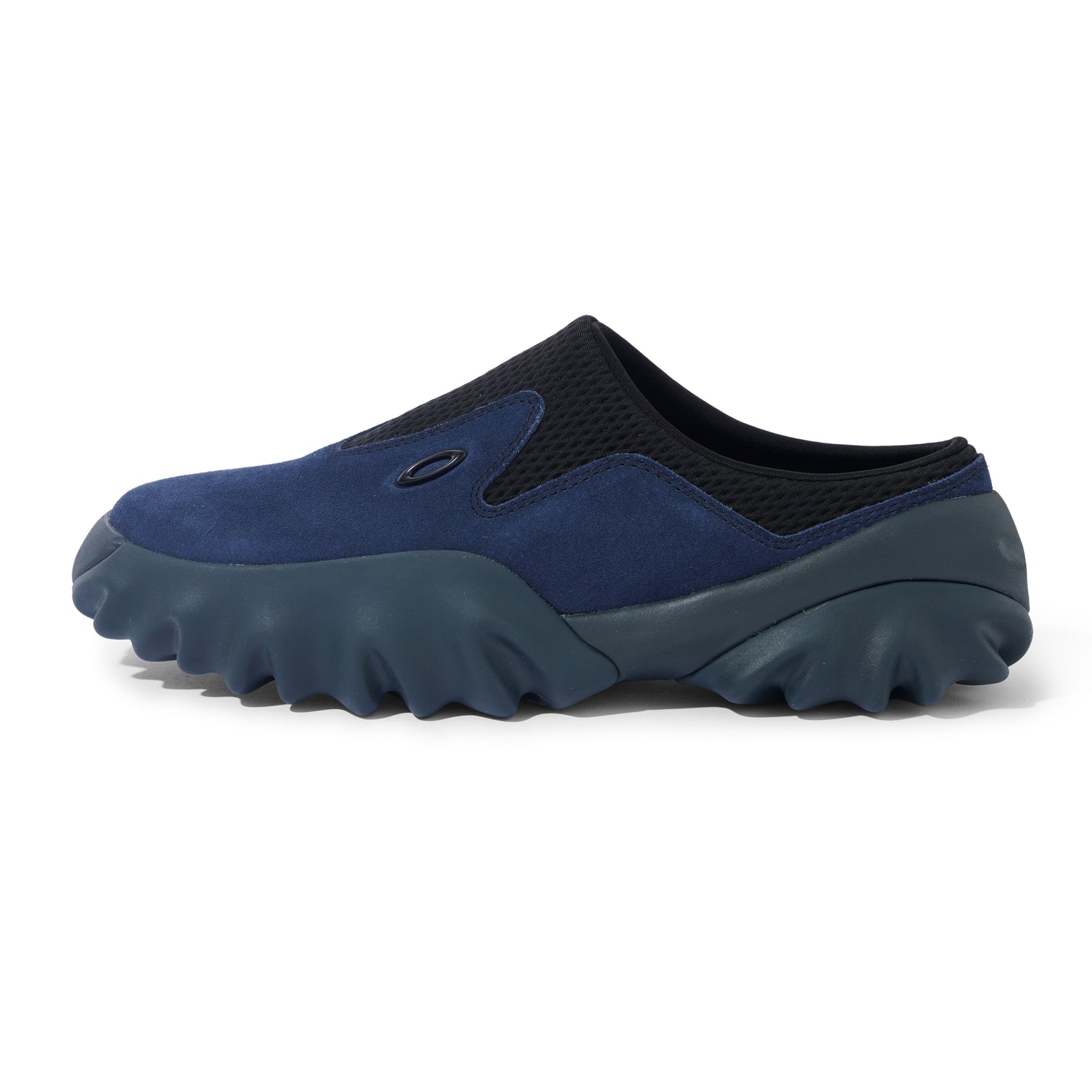 Suede Chop Saw Mule, Navy / Black
