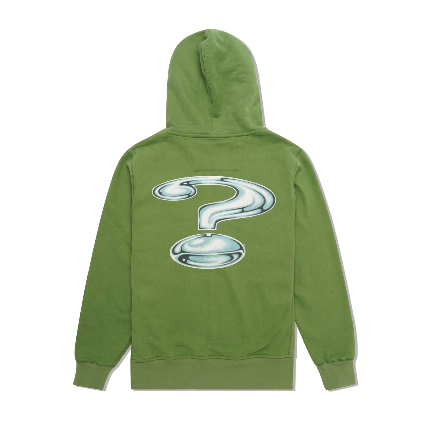Chrome Zip Up Hood, Green