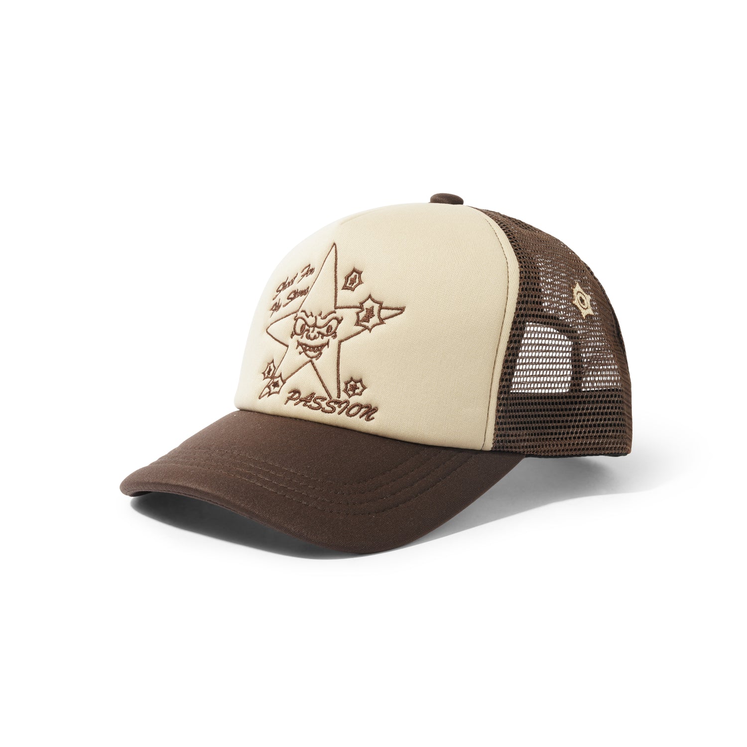 Target Practice Trucker Cap, Caramel